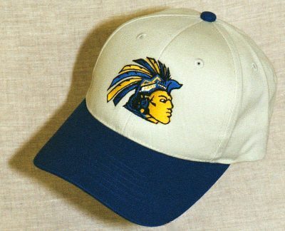 Embroidery caps a winning team.